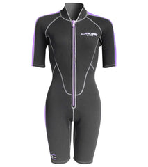 Cressi Women's 2mm Lido Short Sleeve Springsuit Wetsuit Lilac