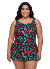 Sporti Plus Size Tide Pool Swim Dress