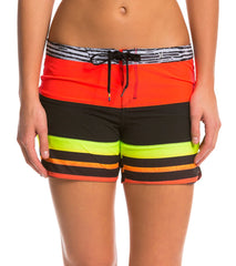 Hurley Women's Phantom Printed Stripe 5" Beachrider Boardshort