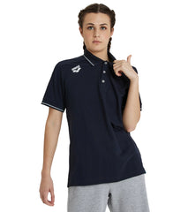 Arena Unisex Team Solid Cotton Short Sleeve Polo