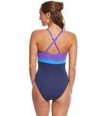 Dolfin Aquashape Women's Cross Back Chlorine Resistant One Piece Swimsuit