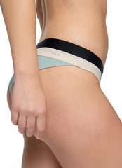 prAna Women's Color Block Baja Bound Cheeky Bikini Bottom