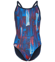 Sporti HydroLast Artsy Thin Strap One Piece Swimsuit Youth (22-28)