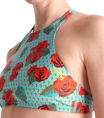 Arena Women's Rulebreaker Think Crop Top Bikini Top