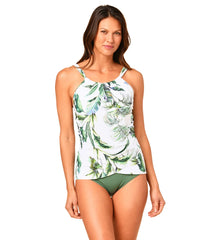Jantzen Women's The Jungle Look Drape Bandeaukini Tankini Top