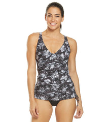 TYR Women's Boca V-Neck Sheath Chlorine Resistant One Piece Swimsuit