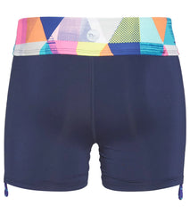 TYR Girls' Jigsaw Della Swim Boyshort (Little Kid, Big Kid)