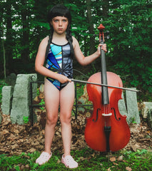 Sporti Wednesday's Web Thin Strap One Piece Swimsuit Youth (22-28)