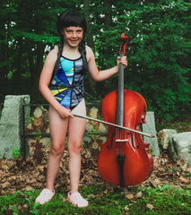 Sporti Wednesday's Web Thin Strap One Piece Swimsuit Youth (22-28)