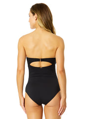 Anne Cole Women's Gabor Mesh Strapless Mesh One Piece Swimsuit