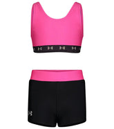 Under Armour Girls' UA Two Piece Swim Short Set (Little Kid)