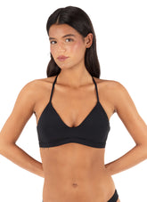 Hurley Women's Solid Adjustable Bikini Top