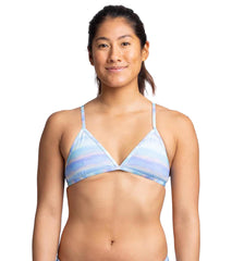 JOLYN Women's Triangle Pearl Beach Bikini Top