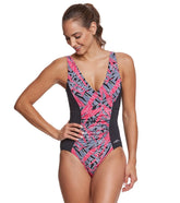 Dolfin Aquashape Women's St Lucia Shirred One Piece Swimsuit