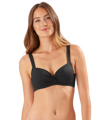 Tommy Bahama Women's Pearl Solids Wrap Front Cross Back Bikini Top (B/C/D/DD Cup)