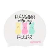 Sporti Marshmallow Parade Silicone Swim Cap