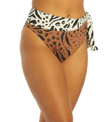 Hurley Women's Animix High Waist Bikini Bottom