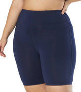 Beach House Women's Plus Size Paloma Beach Solid Pace High Waist Bike Swim Short