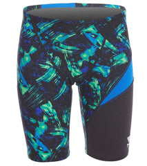 TYR Boys' Emulsion Wave Jammer Swimsuit