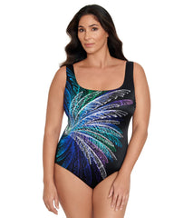 Longitude Women's Palm in Palm One Piece Swimsuit