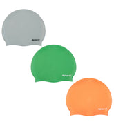 Sporti Kids' Silicone Swim Cap Set of 3