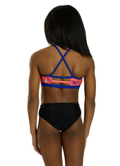 TYR Girls' Conquest Trinity Bikini Top (Big Kid)