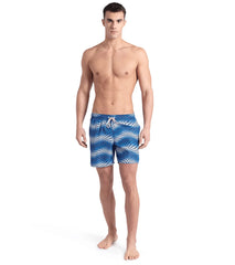 Arena Men's Printed Beach Boxer Swim Trunks