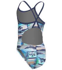 Sporti Tropic Thin Strap One Piece Swimsuit Youth (22-28)