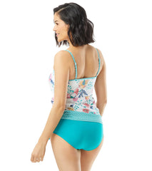 Beach House Women's Floral Fantasy Bridget Tankini Top