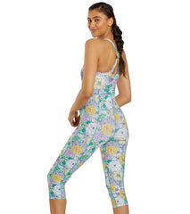 Sporti Active Bondi Floral One Piece Cropped Swim Unitard
