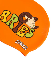 Sporti Groovy Zodiac Aries Silicone Swim Cap