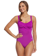 Dolfin Aquashape Women's Drape Front One Piece Swimsuit