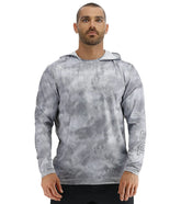 TYR Men's Turbulent SunDefense Hooded UPF 50+ Swim Shirt