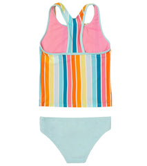 Speedo Girls' Printed Racerback Tankini Set (Big Kid)