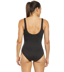 TYR Women's Boca Scoop Neck Controlfit Chlorine Resistant One Piece Swimsuit