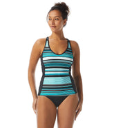 Beach House Women's Shorelines Stripe Ambition Fitted Tankini Top