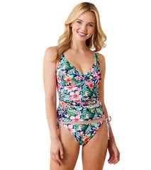 Tommy Bahama Women's Island Cays Flora Twist Front Tankini Top