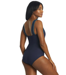TYR Women's Hexa Square Neck Controlfit One Piece Swimsuit