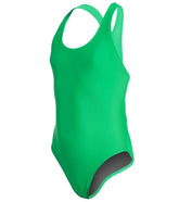 iSwim Essential Solid Wide Strap One Piece Swimsuit Youth (22-28)