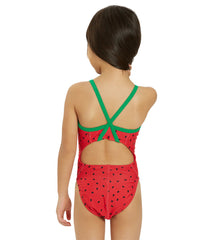Sporti Watermelon Thin Strap One Piece Swimsuit Youth (22-28)