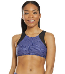 Sporti Active Chevron High Neck Crop Bikini Top