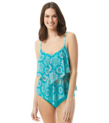 Beach House Women's Mystic Medallion Portia Mesh Layer Tankini Top