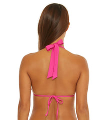 Trina Turk Women's Monaco Covered Ring Triangle Bikini Top