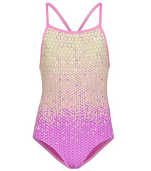 TYR X Simone Manuel Girls' Galactic Glow Diamondfit One Piece Swimsuit