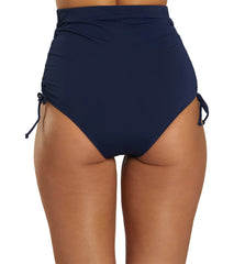 Dolfin Women's Aquashape Solid Adjustable High Waist Bikini Bottom