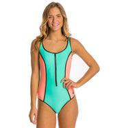 Body Glove Women's Neo What? Retro Zip One Piece Swimsuit