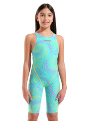 Arena Girls' Powerskin ST Next Seaglass LE Open Back Tech Suit Swimsuit