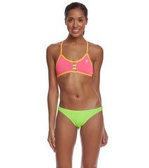 TYR Women's Solid Pacific Tieback Bikini Top