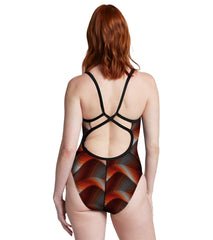 Speedo Women's Precision Strappy Crossback One Piece Swimsuit