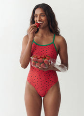 Sporti Watermelon Thin Strap One Piece Swimsuit (22-44)